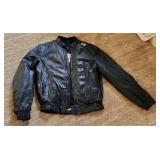 Motorcycle FirstGear Leather Jacket Size S Tall