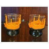 Makers Mark Wax Drip Harley Davidson Shot Glasses