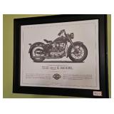 Harley Davidson Framed Print The 1953 K Model