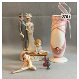 Ballet Figures Musical Victorian Wedding Couple