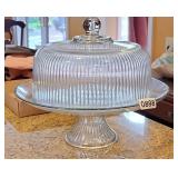 Glass Cake Plate and Cover