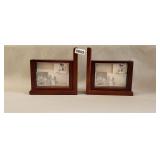 Wooden Picture Frame Bookends