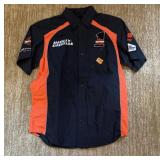 Harley Davidson Shirt Button Up Embroidery