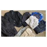 Menï¿½s Scotland Suit Jacket and Work Shirts Lot