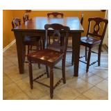 Kitchen Table Solid Wood 66 x 48 x 36h with 6