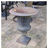 Cast Metal Planter Dia 19 H24