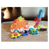 V Tech Educational Toy Truck 3 Cars with 3