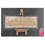 Framed 1925 Graduation Photo w/ Easel No Glass