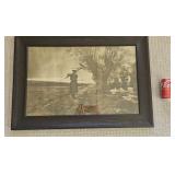 Vintage Frame End of Day Print 31w x 22h