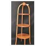Wooden 3 Tier Pie Plant Stand 36" h