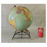 Vintage REPLOGLE 10 inch Reference Globe 1947