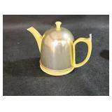 Hall Yellow Ceramic Round Glossy Tea Pot with