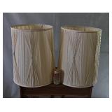 Cloth Lamp Shade 13 x 18 Drum (some damage)