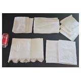Vintage Linens Pillowcases Napkins
