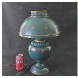 Table Lamp 19ï¿½ Metal Base and Shade Hand Painted