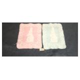 Vintage ESMOND Bunny Blankets Pink Blue Good