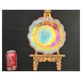 Vintage Carnival Glass Tree of Life Plate