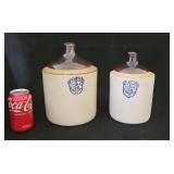 UHL Pottery Brown Cream Jugs