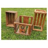 Wood Box Crate Lot Gulf Texas Vegetable