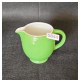 Lime Green Hall Pottery Pitcher 5" Tall Small