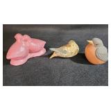 Bird Figurine Van Briggle Ferro. Stone