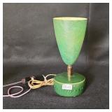 Mid Century Table or TV Green Ceramic Lamp