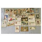 Christmas Postcard Lot 1908-1923 Some Embossed