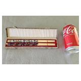 Decorative Chopsticks w/Case (Some Damage)