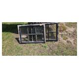Pair of Barn Windows 28 x 19