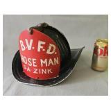 ï¿½Hose Manï¿½ Fire Helmet B.V.F.D.ï¿½G.A.. Zinkï¿½