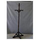 Coat Rack 64H 23W Oak (one broken hook)