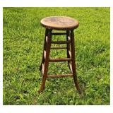 Antique Wood Stool Shop Class Property of Purdue