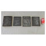 Book Plate Printers Printing Block Cover Lot The