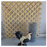 Wood Lattice Yard Chicken  Chicken Wire Fence