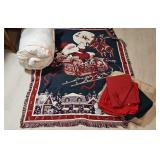 Queen Feather Mattress Topper Christmas Throw