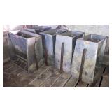 AP Stainless Steel 4x2 Sided Pig Feeders (5) W24