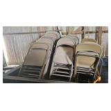 Metal Folding Chairs and Rolling Racks