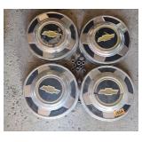 Chevy Hubcaps (Fits Lot 133) Lot (4)