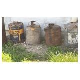 Fuel Cans Advertising Galvanized