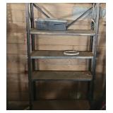 Metal Shelving Unit & Contents W30 H59 D12