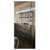 Metal Shelving Unit & Contents W36 H82 D12