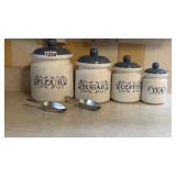 Ceramic Canister Set 2 Scoops