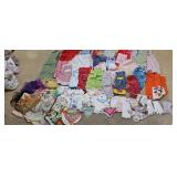 Vintage Aprons Scarves Hankies Lot