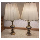 Brass Colored Lamp (Pr )H36 D20