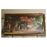 Paul Detlefson Horse and Buggy Day Print on Board