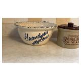 Stoneware Grandmaï¿½s Snack & Popcorn Bowl