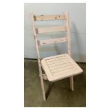 Vintage Wood Slat Folding Chair