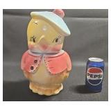 1950s American Bisque Mr Peepers Chick Cookie Jar