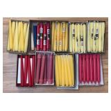 Colonial 8ï¿½ Taper Candle Lot