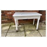 Porcelain Top Table Needs TLC 40.5 x 25